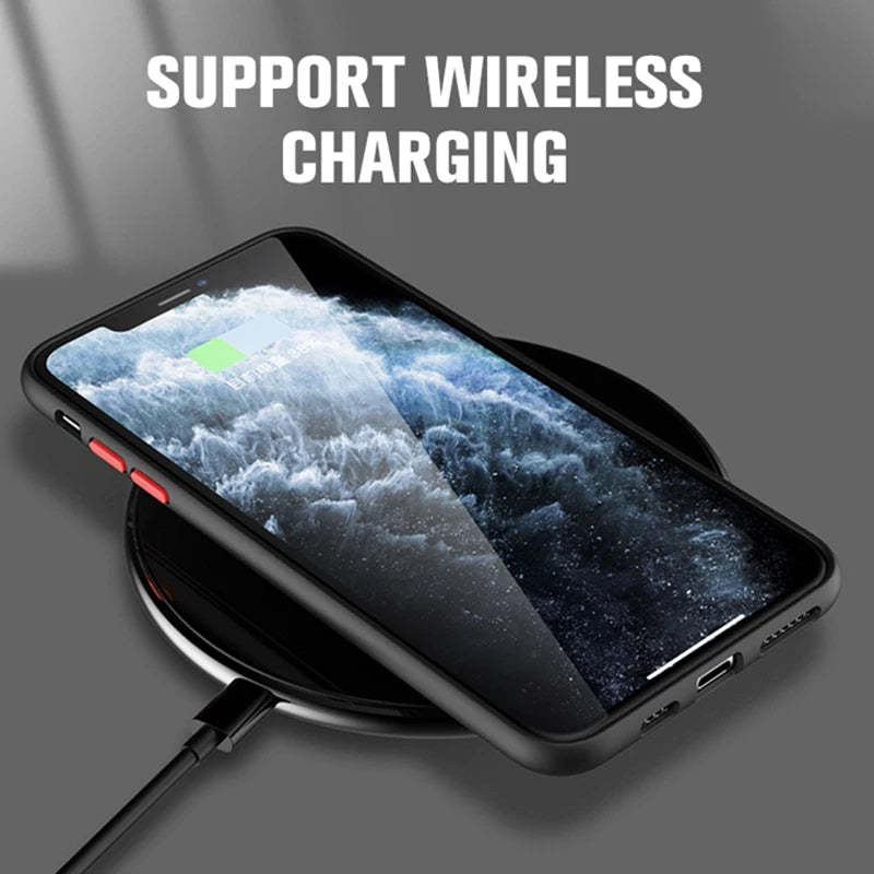 Luxury Matte Frosted Magnetic Wireless Charging Case for Samsung Galaxy S23 S22 S21 Ultra Plus Shockproof Hard Case