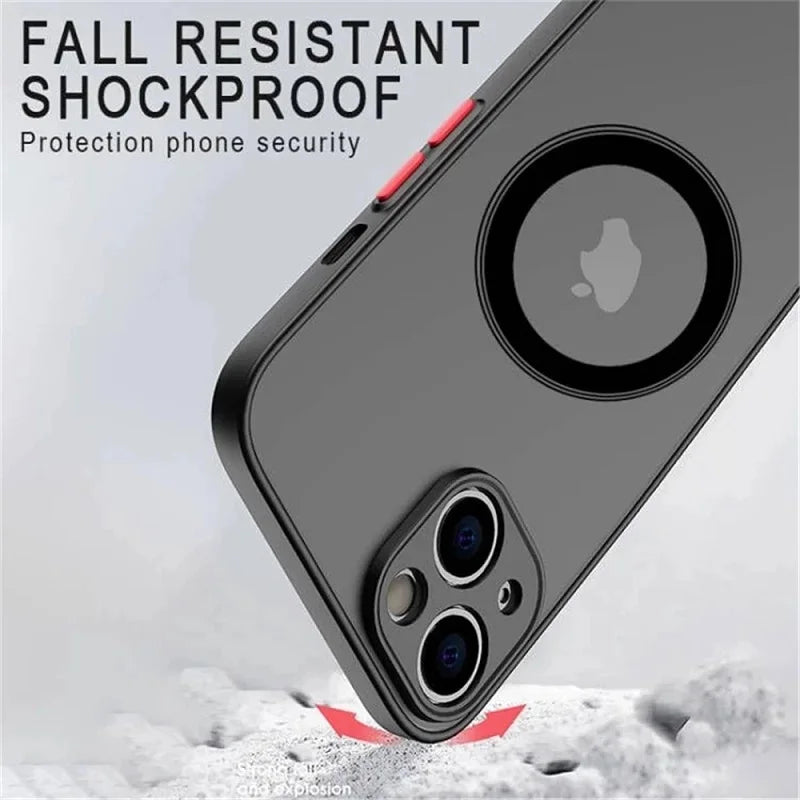 Luxury Matte Frosted Magnetic Wireless Charging Case for Samsung Galaxy S23 S22 S21 Ultra Plus Shockproof Hard Case