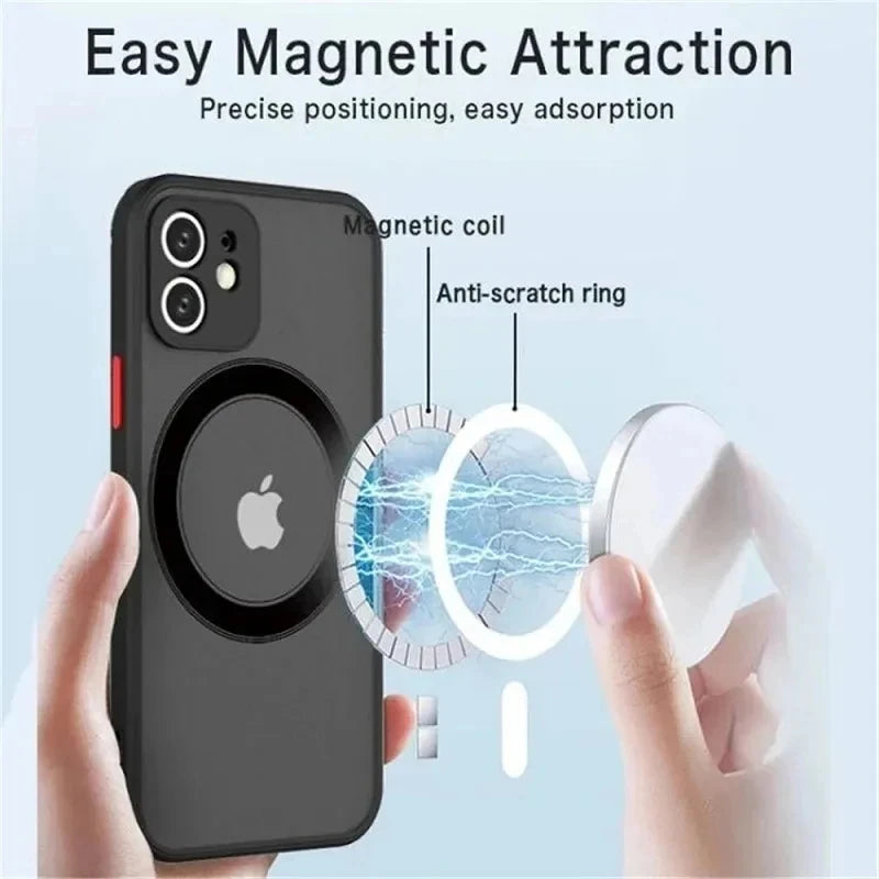 Luxury Magnetic Phone Case with Magsafe Wireless Charging