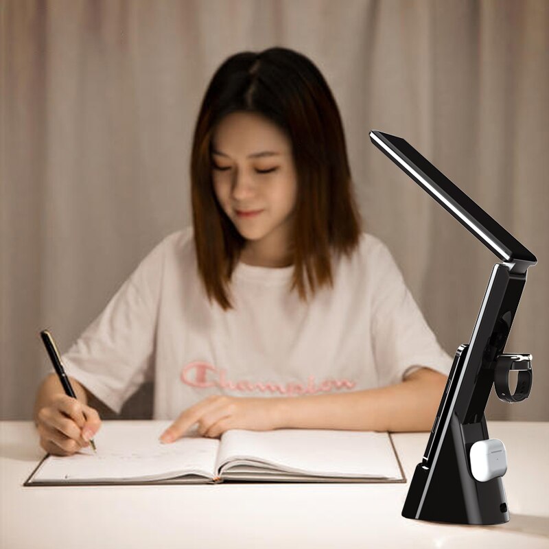 Newest Multi-Function Table Lamp Clock Convenient Three In One Fast Charger For Mobile Phone Watch Headset Wireless Charging