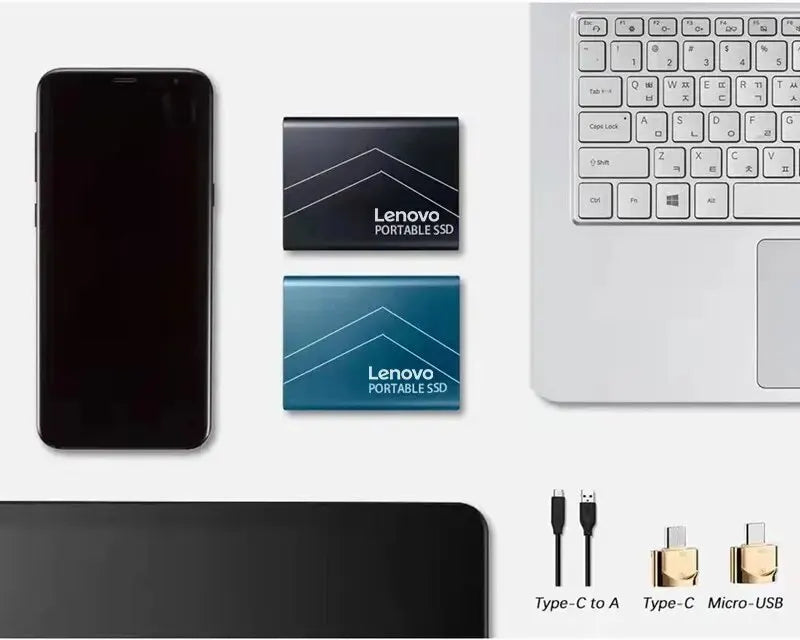 Lenovo External Hard Drive 64TB 16TB SSD High Speed ​​8TB 4TB 2TB 1TB Portable External SSD Hard Drive Solid State Drive