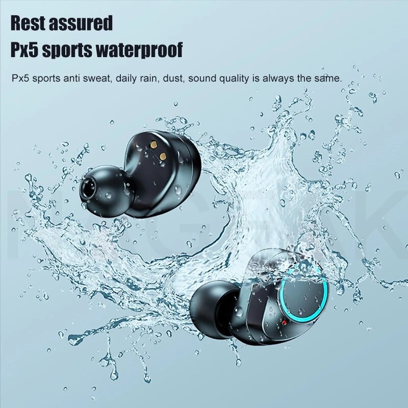 TWS-X10 Bluetooth Headset HIFI Stereo Active Noise Reduction 3500mAh Charging Box Sports Waterproof With Mic Wireless Earphones 