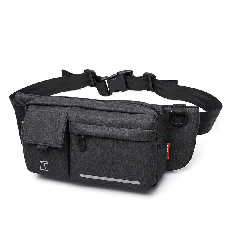 Men's Chest Bag Multifunctional Fashion Waist Bag Outdoor Messenger Casual Shoulder Bag Sports Small Backpack 