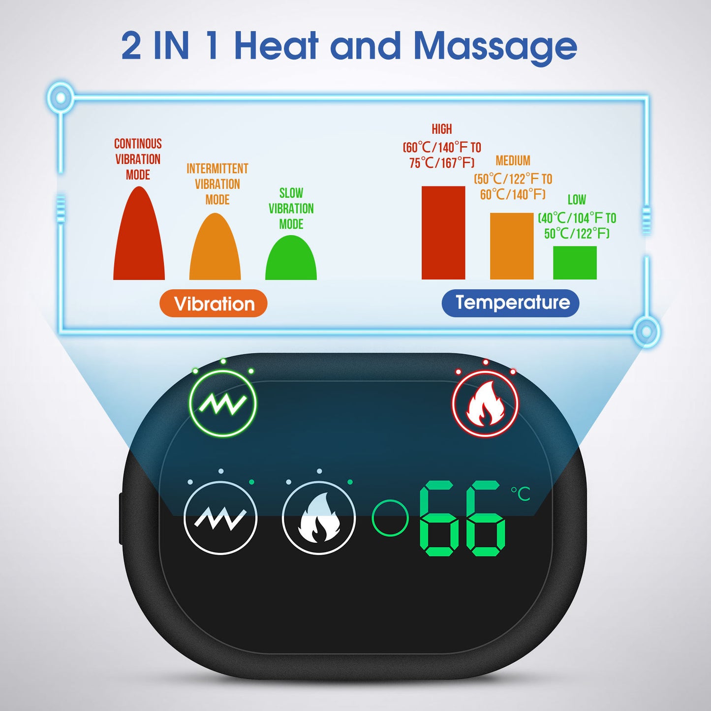 New Electric Heating Vibration Massage Heating Shoulder Pads Charging Shoulder And Neck Joints Warm Elderly Health Care Protective Gear