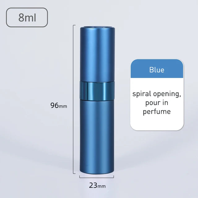 5/8 ml Zerstäuber Parfüm Sprühflasche für Parfüm Flüssigkeit Reise Köln Spender Tragbarer nachfüllbarer Aluminium Parfüm Zerstäuber