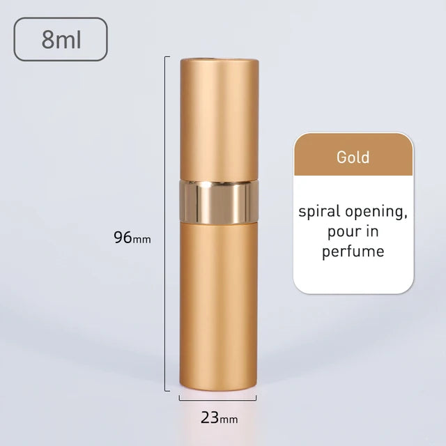 5/8 ml Zerstäuber Parfüm Sprühflasche für Parfüm Flüssigkeit Reise Köln Spender Tragbarer nachfüllbarer Aluminium Parfüm Zerstäuber