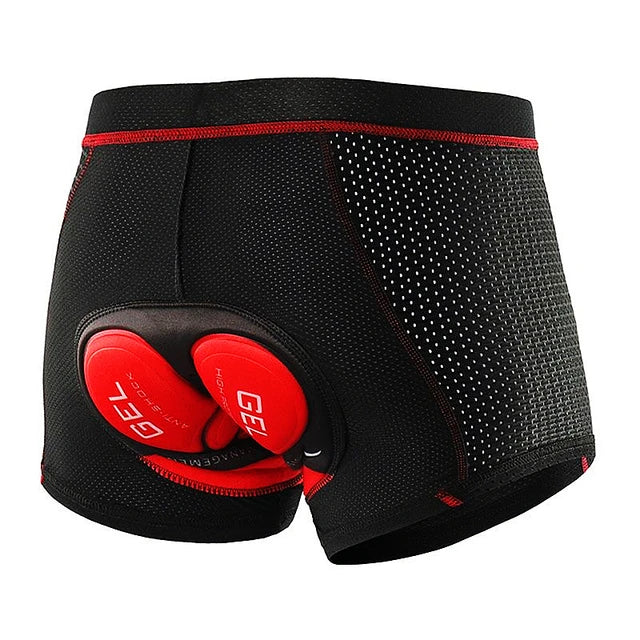 Fualrny Breathable Cycling Shorts Cycling Underwear 5D Gel Pad Shockproof Bicycle Underpant MTB Road Bike Underwear Men Shorts