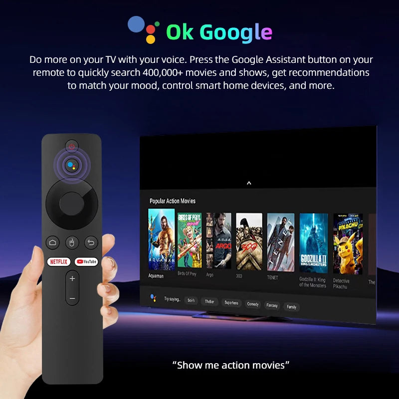 G96 H313 2GB RAM 8GB ROM Stick Tv 4k android 13.0 ATV UI BT voice remote fire tv stick 4k VS amazon fire stick