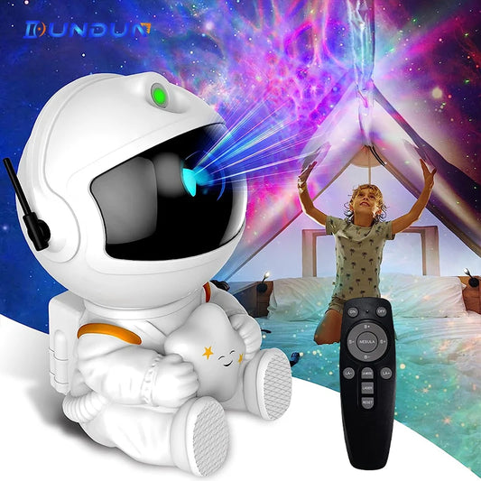 Galaxy Star Projector LED Night Light Starry Sky Astronaut Lamp for Bedroom Decoration Kids Home Decorative Gifts