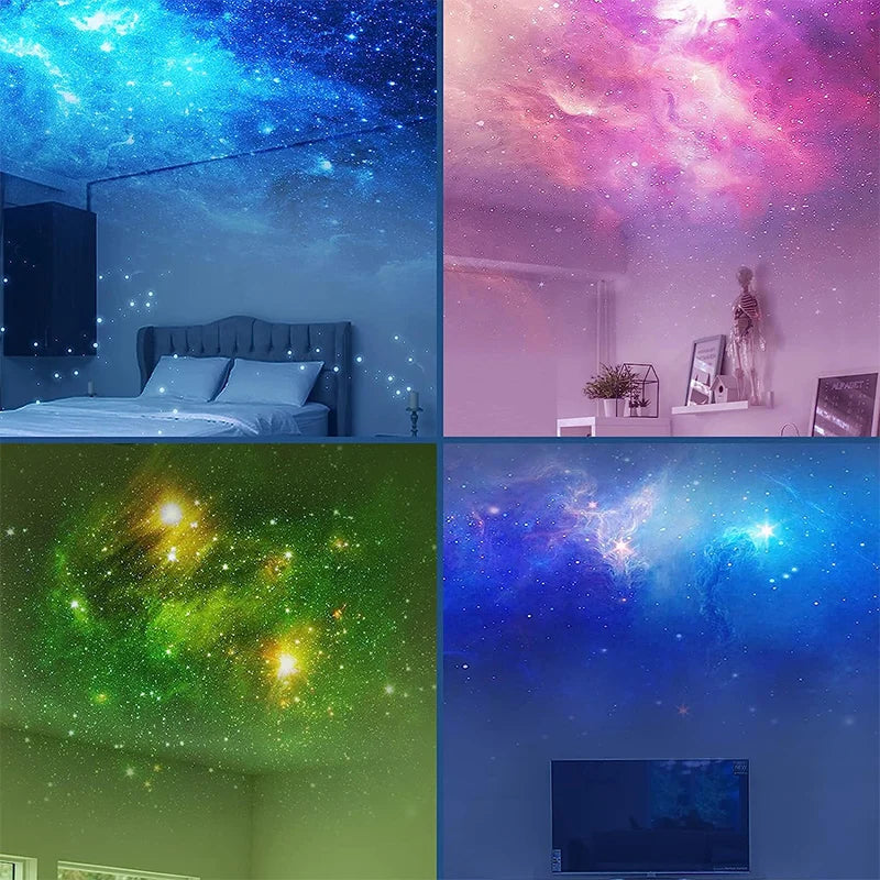 Galaxy Star Projector LED Night Light Starry Sky Astronaut Lamp for Bedroom Decoration Kids Home Decorative Gifts