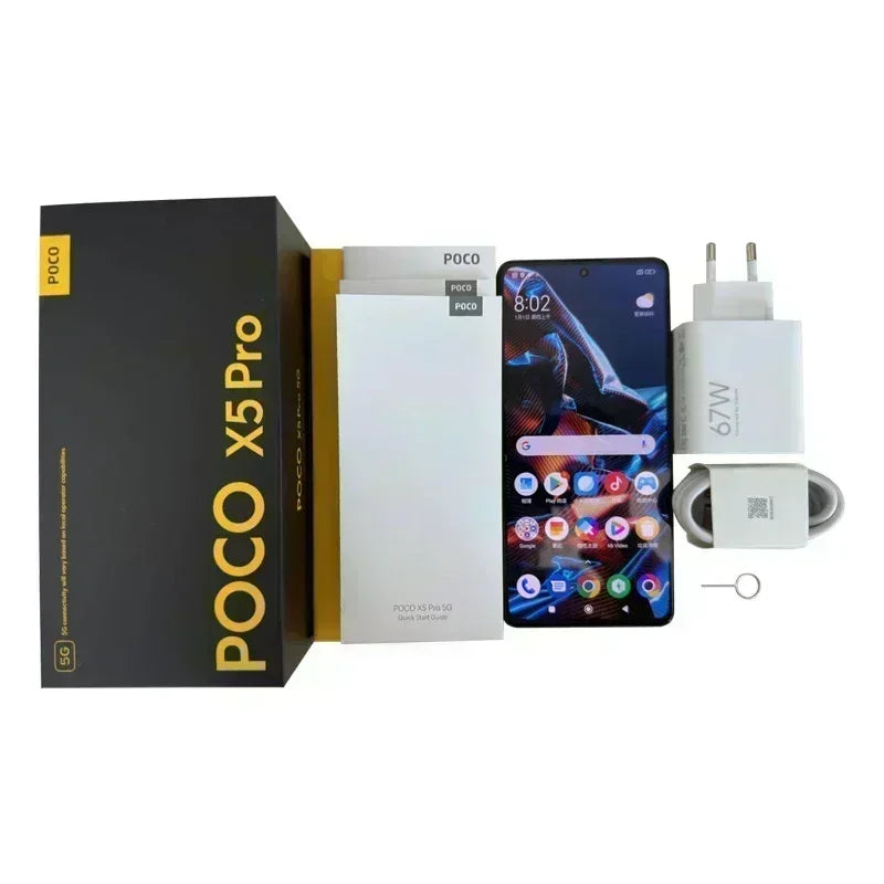 Global Version POCO X5 Pro 5G 128GB/256GB Snapdragon 778G Octa Core 6.67" AMOLED DotDisplay 108MP Camera 67W Charging