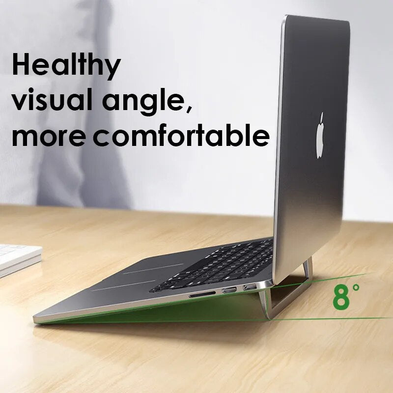 Notebook heat dissipation invisible bracket metal folding bracket base multifunctional portable storage bracket laptop stand