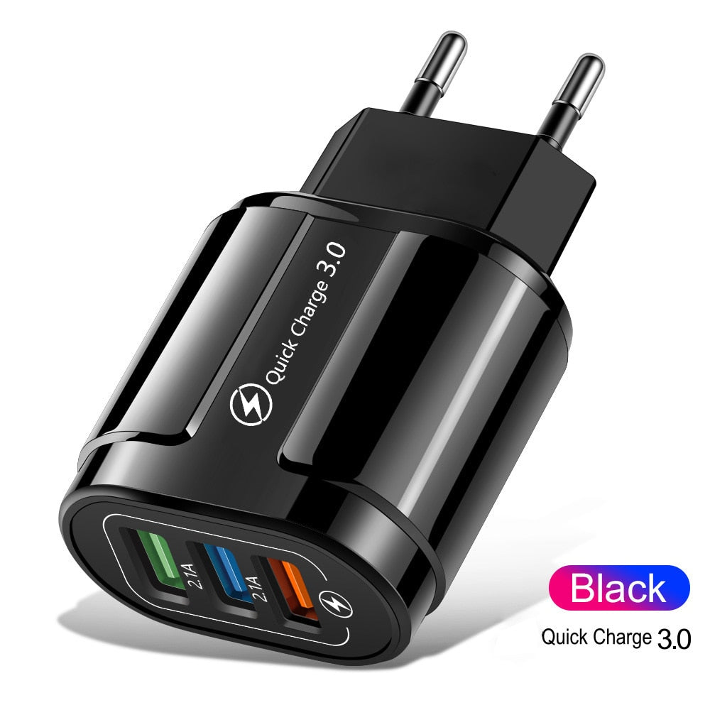 USB-Schnellladegerät Quick Charge 3.0 4.0 Universal-Wand-Handy-Tablet-Ladegeräte für iPhone 11 Samsung Huawei Lade-Ladegerät 