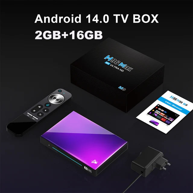 H96 MAX M9 AI Android 14 TV BOX NPU 6TOPS Rockchip RK3576 8-Core 2.4G 5G Wifi6 BT5.4 1000M LAN 8K 4K 120fps 4GB 64GB 8GB 128GB