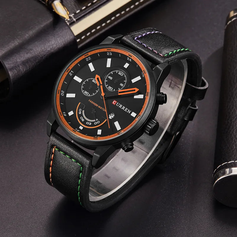 CURREN Quartz Watch Men Watches Top Brand Luxury Famous Wristwatch Male Clock Wrist Watch Quartz-watch Relogio Masculino