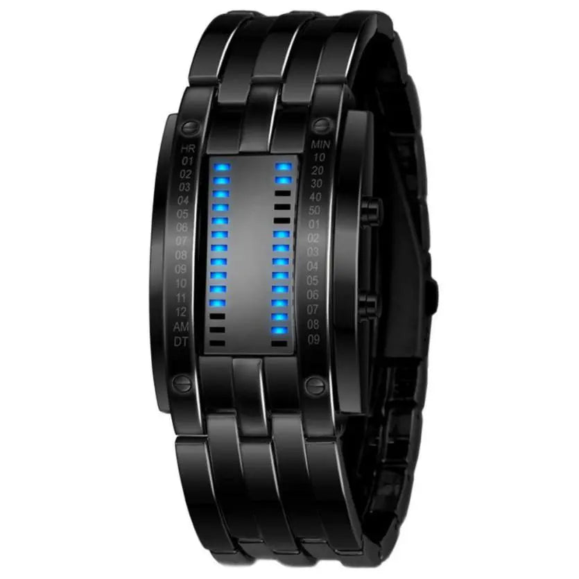 Edelstahl Digitale LED Sport Armband Männer Uhr Mode Kleid Wasserdicht Armbanduhr Relogio Masculino Drop Shipping