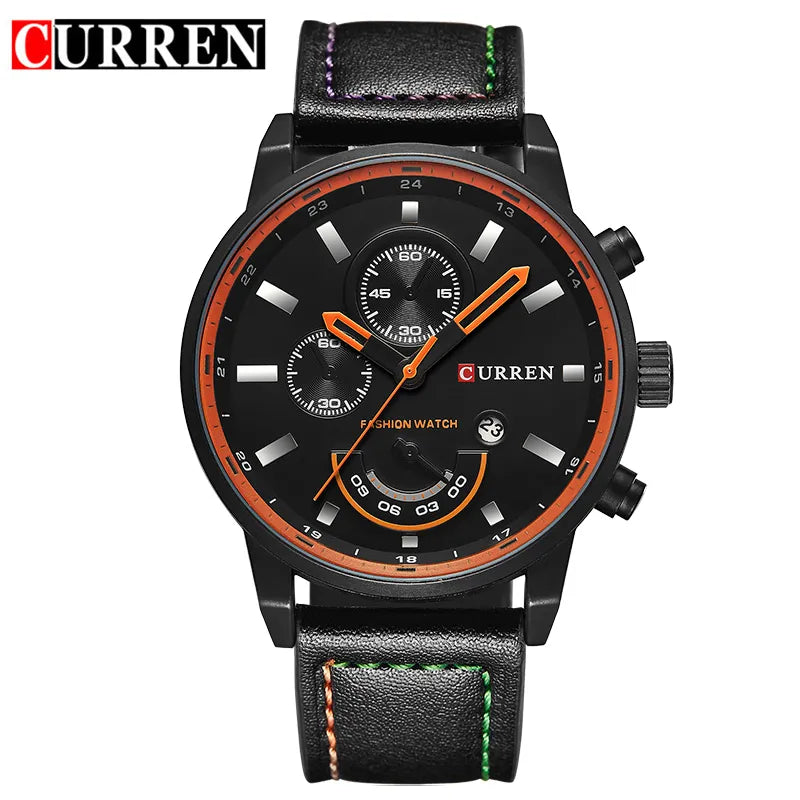 CURREN Quarzuhr Männer Uhren Top-marke Luxus Berühmte Armbanduhr Männliche Uhr Armbanduhr Quarz-uhr Relogio Masculino