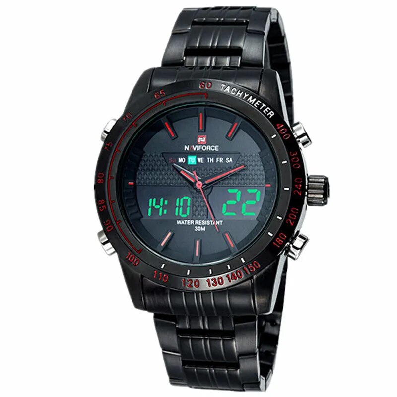 NAVIFORCE Mens watches top Brand Luxury Casual Quartz Watch Men Waterproof Military Wristwatch Stainless Steel Relogio masculino