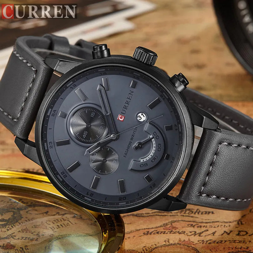 CURREN Quarzuhr Männer Uhren Top-marke Luxus Berühmte Armbanduhr Männliche Uhr Armbanduhr Quarz-uhr Relogio Masculino