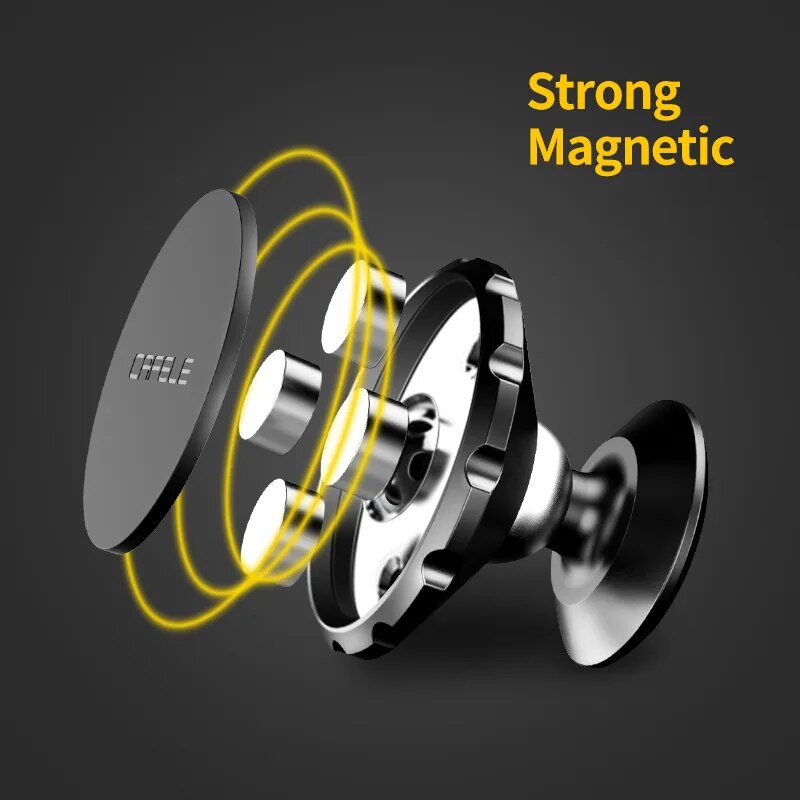 CAFELE Universeller magnetischer Auto-Handyhalter für Handy im Auto, Ständer für Handy, Magnethalterung, Aluminiumlegierung