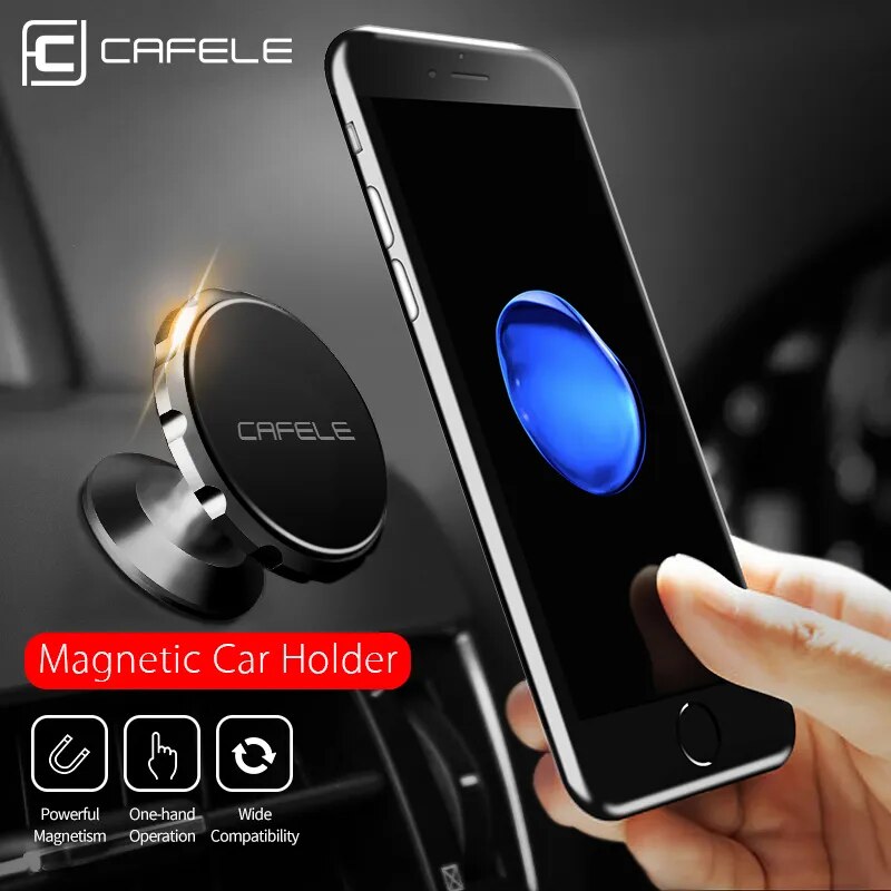 CAFELE Universal Magnetic Car Phone Holder for Phone in Car Holder Stand For Cell Phone Mobile Phone Magnet Mount Aluminum Alloy