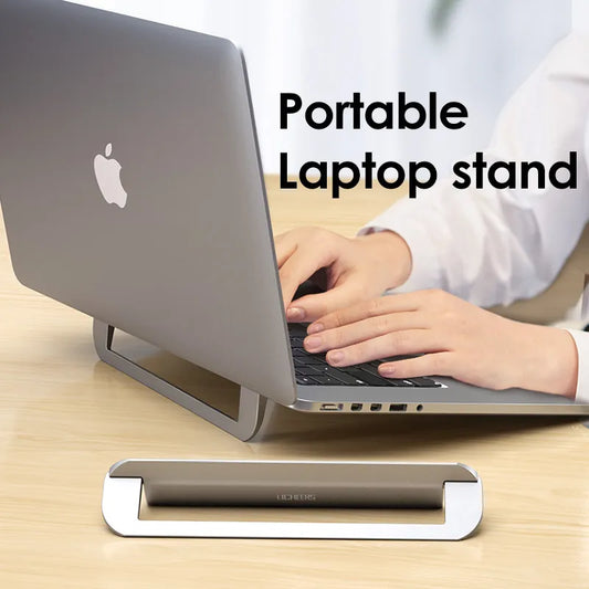 Notebook heat dissipation invisible bracket metal folding bracket base multifunctional portable storage bracket laptop stand