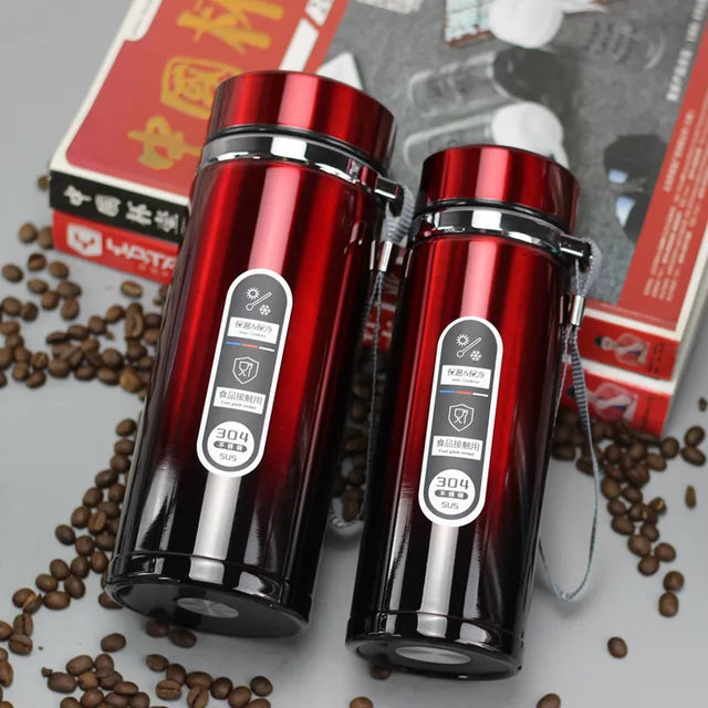 High Capacity Business Thermos Mug Stainless Steel Tumbler Insulated Water Bottle Portable Vacuum Flask For Office Tea Mugs