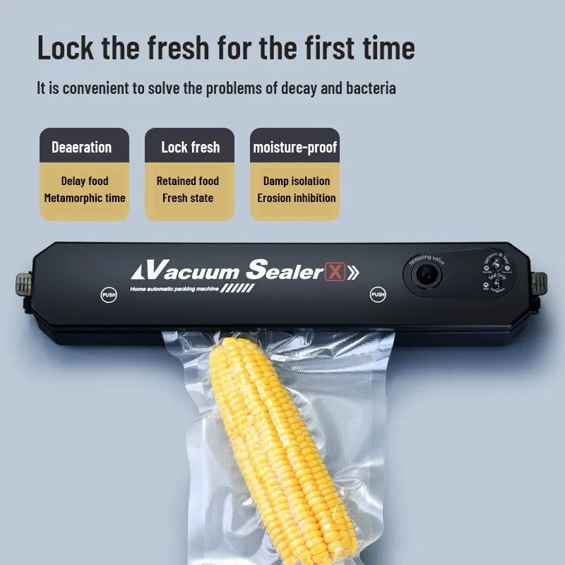 Food Vacuum Sealer Machine Automatic Vacuum Air Sealing System comes with 10 bags free LED light sealer