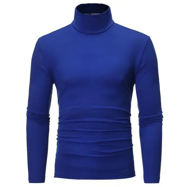 Men's Thermal Underwear Top Autumn Thermal Shirt Clothing Men's Tights High Neck Thin Slim Fit Long Sleeve T-Shirt Base Tee XXXL