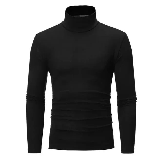 Men's Thermal Underwear Top Autumn Thermal Shirt Clothing Men's Tights High Neck Thin Slim Fit Long Sleeve T-Shirt Base Tee XXXL