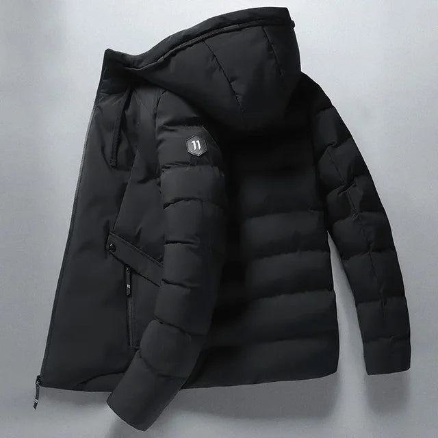 Inverno tempo libero addensare caldo giacca impermeabile Parka uomo autunno nuovo capispalla cappello antivento giacca Parka con cappuccio uomo