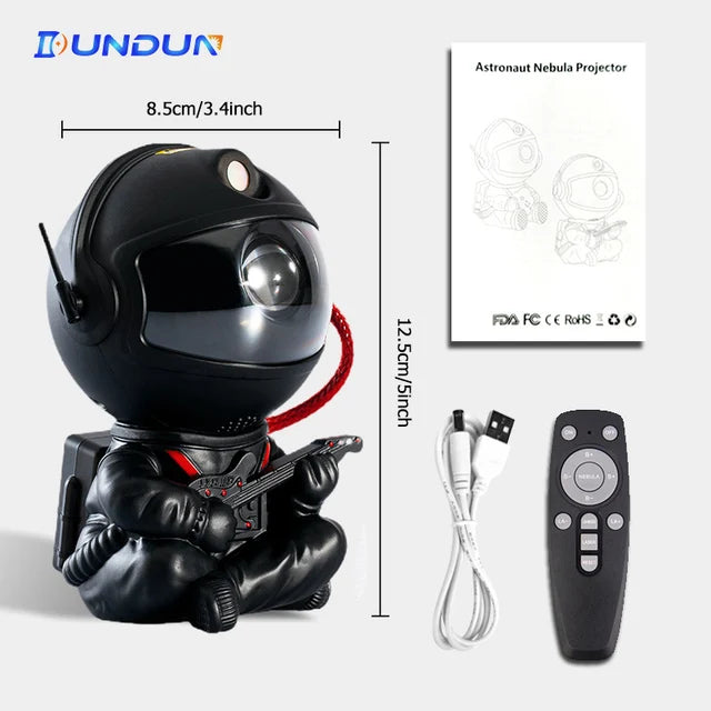 Kids Star Projector DIY Night Light with Remote Control 360 Adjustable Design Astronaut Nebula Galaxy Lighting for Children