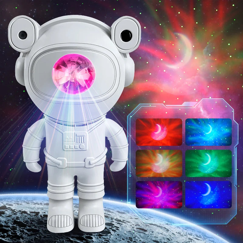 Kids Star Projector DIY Night Light with Remote Control 360 Adjustable Design Astronaut Nebula Galaxy Lighting for Children