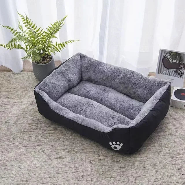 Large Pet Cat and Dog Bed Warm Comfortable Dog House Soft PP Cotton Nest Dog Basket Mat Autumn and Winter Waterproof Cat Bed