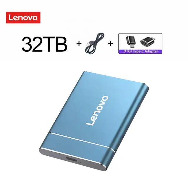 Lenovo Portable SSD External Hard Drive 16TB External Solid State Drive USB 3.1 Compatible Hard Disk Storage for PC Mac Desktop