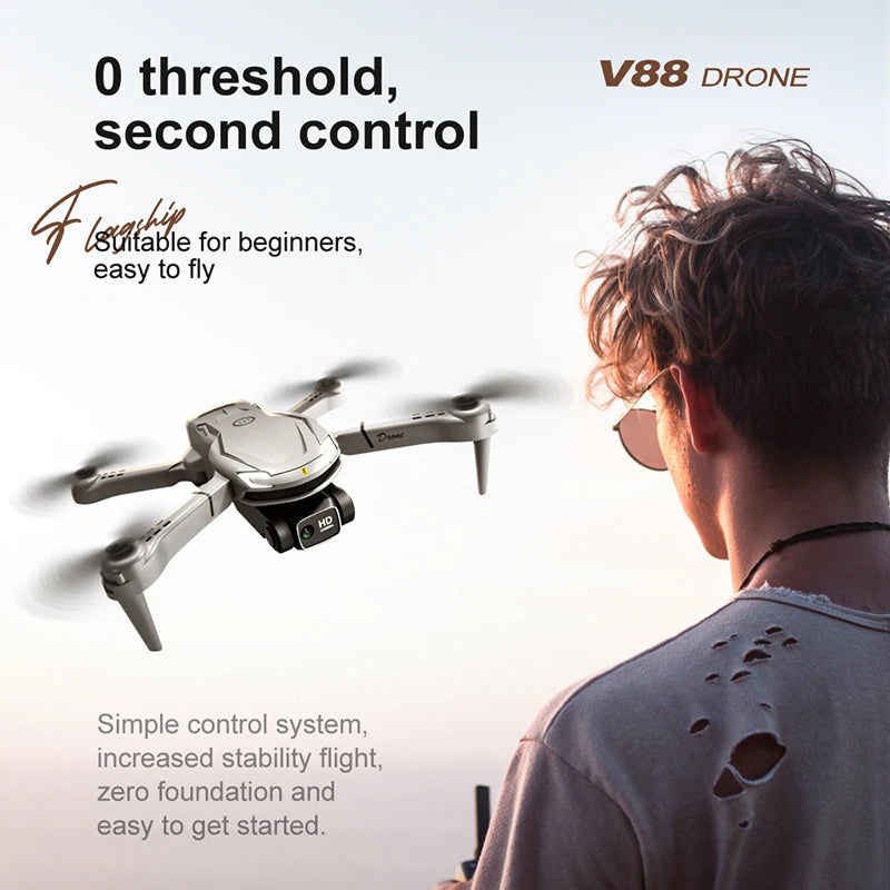 Lenovo V88 Drone 8K 5G GPS professionale HD fotografia aerea Dual-Camera omnidirezionale evitamento ostacoli Quadrotor 5000M