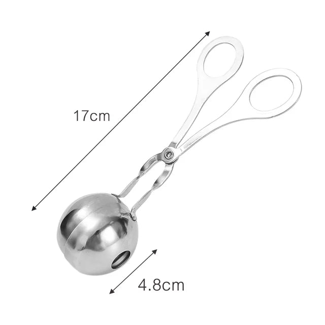 Edelstahl-Fleischbällchen-Maschine, praktische Küche, gefüllte Fleischbällchen, Clip-Hersteller, DIY-Küchenwerkzeug, Fleisch, Fisch, Reisbällchen, Form