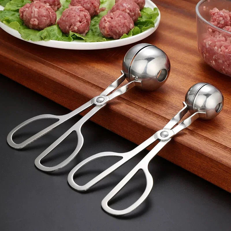 Macchina per polpette in acciaio inossidabile cucina conveniente polpette ripiene Clip Makers strumento cucina fai da te carne di pesce palla di riso che fa stampo