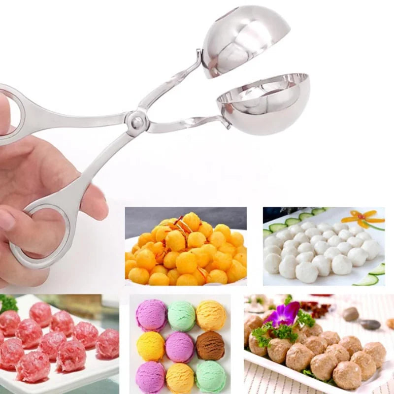 Macchina per polpette in acciaio inossidabile cucina conveniente polpette ripiene Clip Makers strumento cucina fai da te carne di pesce palla di riso che fa stampo