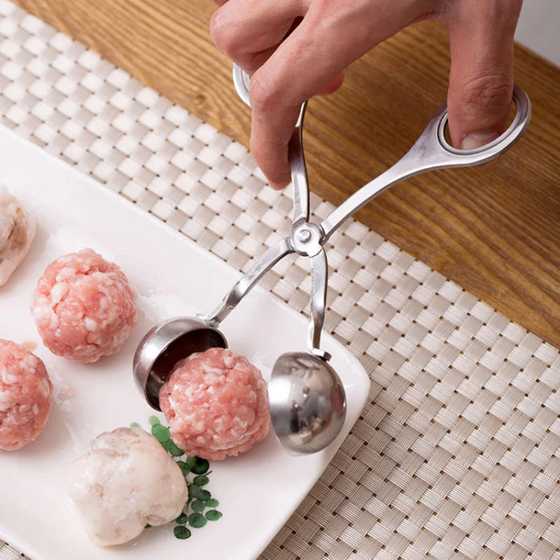 Stainless Steel Meatball Machine Convenient Kitchen Stuffed Meatballs Clip Makers DIY Kitchen Tool Meat Fish Rice Ball Making Mold