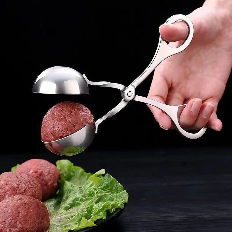 Macchina per polpette in acciaio inossidabile cucina conveniente polpette ripiene Clip Makers strumento cucina fai da te carne di pesce palla di riso che fa stampo