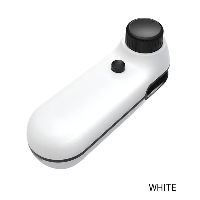 Mini sigillante per sacchetti 2 in 1 termosigillatore ricaricabile USB e taglierina Mini sigillante per sacchetti di trucioli termosaldabile con utensili da cucina magnetici morbidi