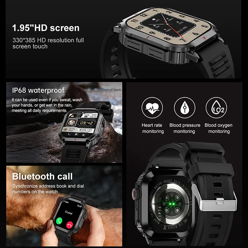 New Männer Smartwatch GPS Bewegung Track NFC Bluetooth Anruf Ai Sprach assistant Allround-Gesundheits überwachung Sport Smartwatch