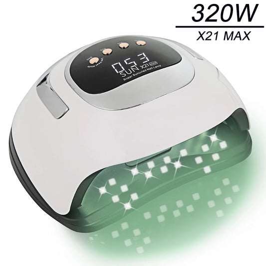 Neue Nageltrocknermaschine 320 W SUNX21MAX Nagellampe zum Trocknen von Nagellack mit 72 UV-LED-Lampenperlen