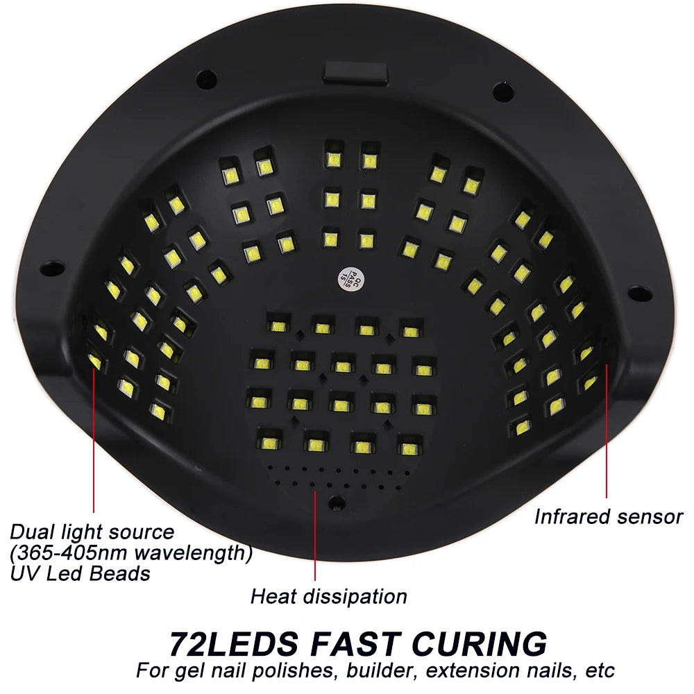 Neue Nageltrocknermaschine 320 W SUNX21MAX Nagellampe zum Trocknen von Nagellack mit 72 UV-LED-Lampenperlen