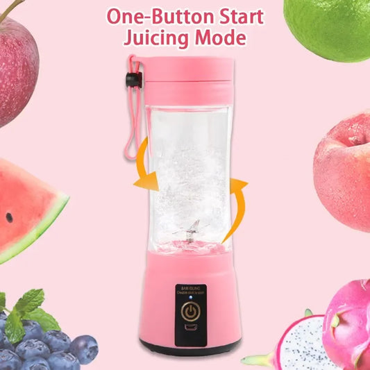 Nuovi frullatori portatili per succhi di frutta estate Mini bottiglia elettrica personale casa USB 6 lame spremiagrumi macchina per tazze per la cucina