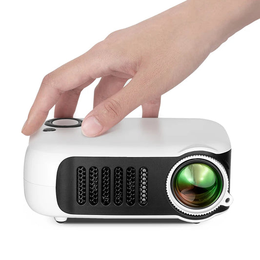 New A2000 MINI Projector Home Cinema Theater Portable 3D LED Video Projector Laser Projector for 4K 1080P via Port HD Smart TV BOX