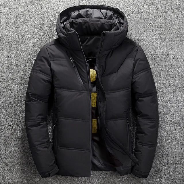 New High Quality White Duck Down Men's Down Jacket Snow Coat Parka Men's Warm Brand Clothing Winter Down Jacket Outerwear