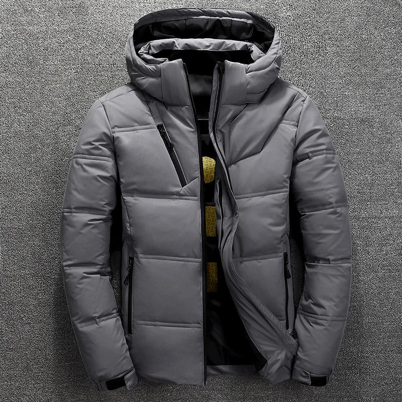 Neue hochwertige weiße Entendaunen Herren Daunenjacke Schneemantel Parka Herren warme Markenkleidung Winter Daunenjacke Oberbekleidung