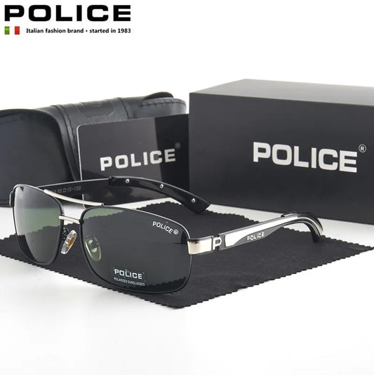 Luxusmarke Police Sonnenbrille Herren Polarisierte Pilotensonnenbrille Top Markendesigner AAAAA + UV400 Fahrbrille 2018